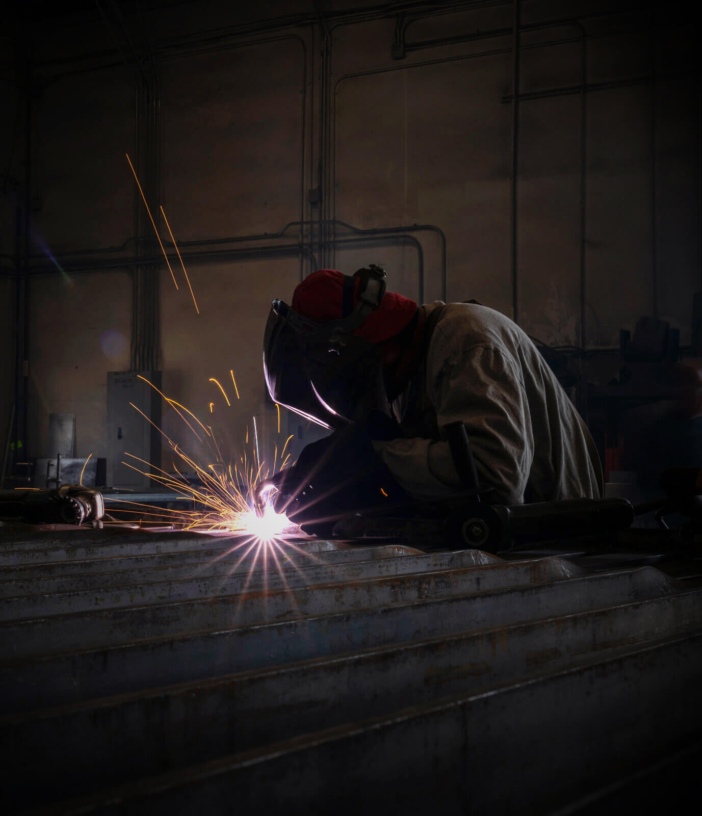 welder sparks